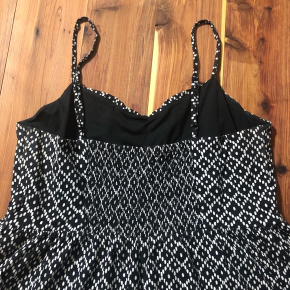 LOFT Black & White Dot Dress - Picture 3 of 7